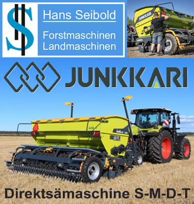 Die energieffiziente Direktsämaschine von Junkkari bei Hans Seibold Baiernrain